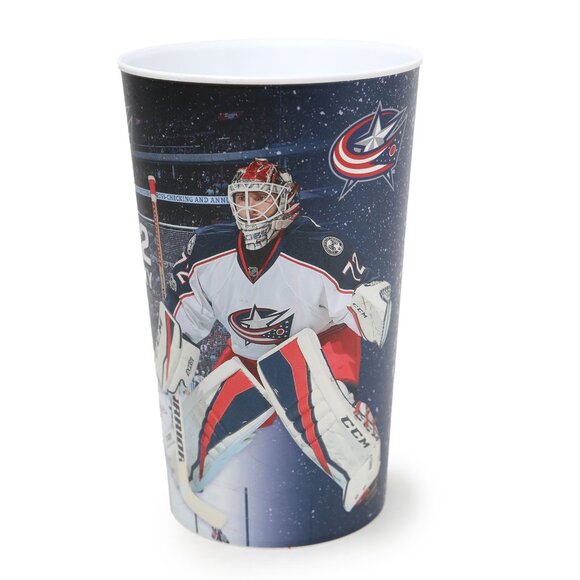 Vintage NHL Columbus Blue Jackets Plastic Tumbler Cup #72 Sergei Bobrovsky - Picture 1 of 8